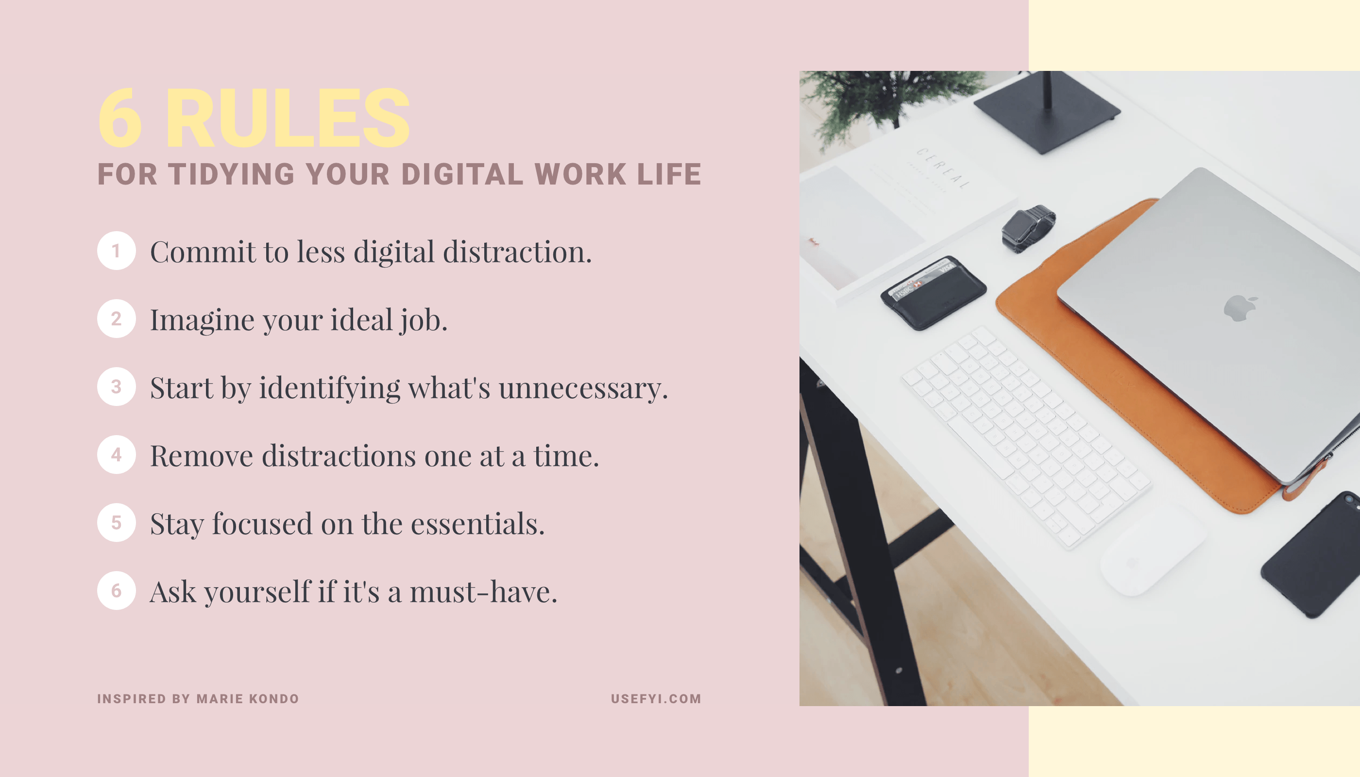6 rules for tidying up your digital work life
