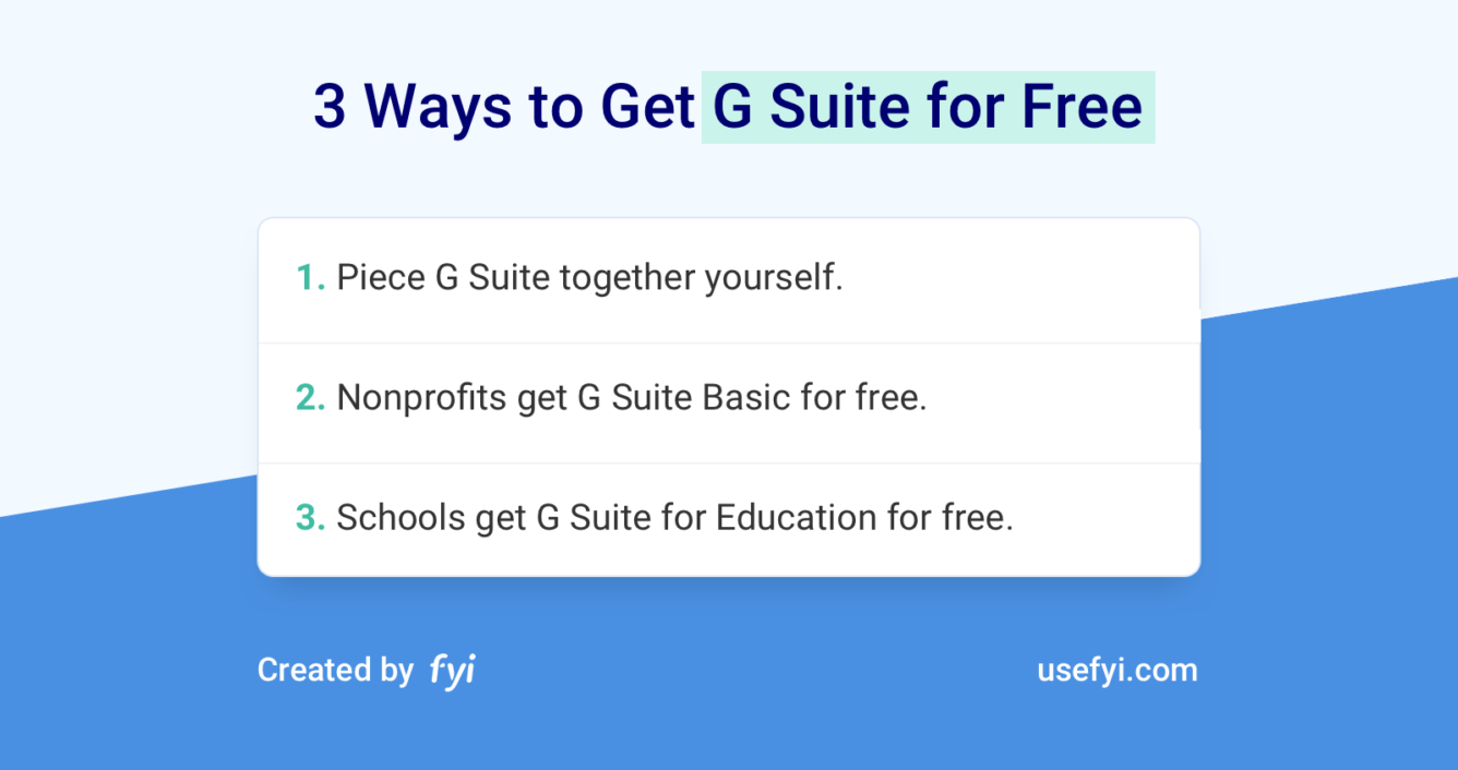 The 3 Ways to Get G Suite for Free The 3 Ways to Get G Suite for Free
