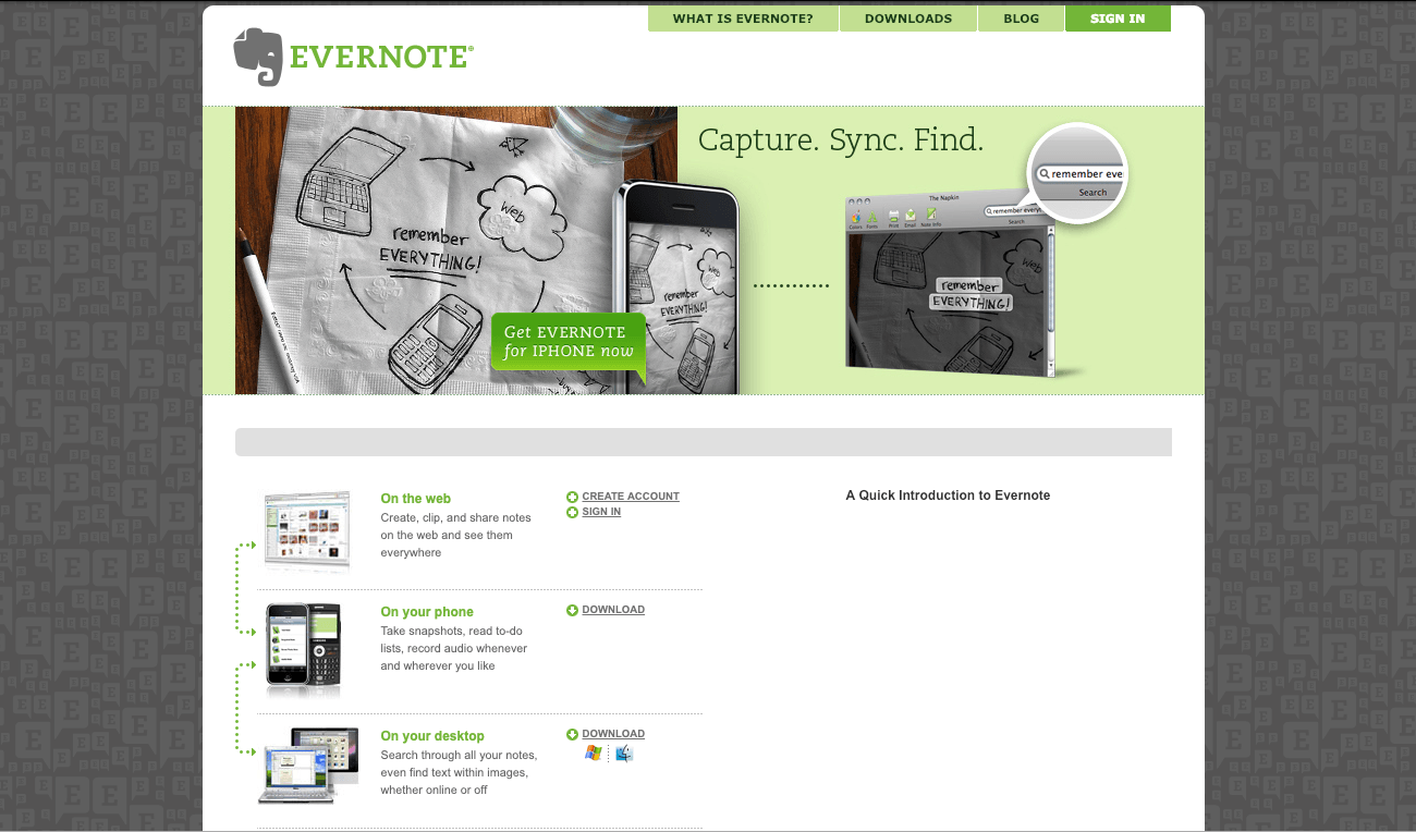 online charting software evernote