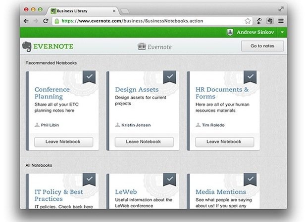 Evernote Business