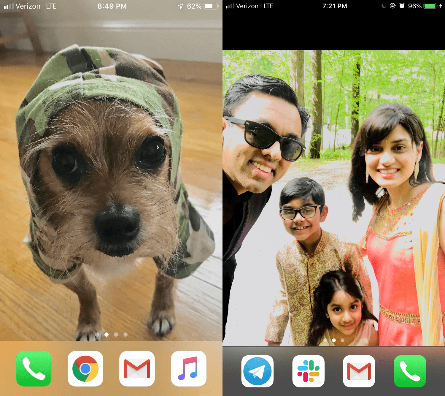 iPhone home screen