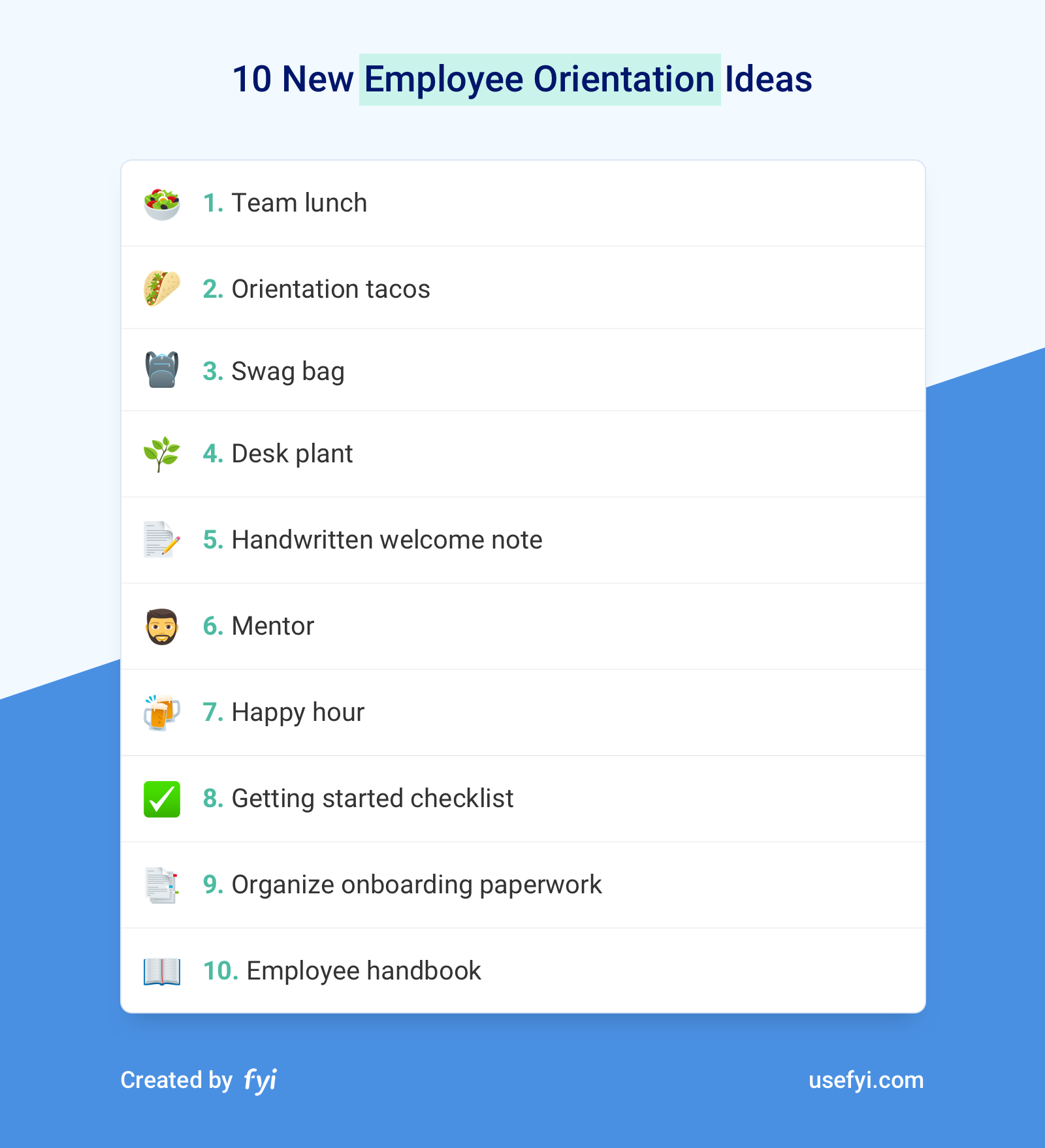 New Employee Orientation Ideas