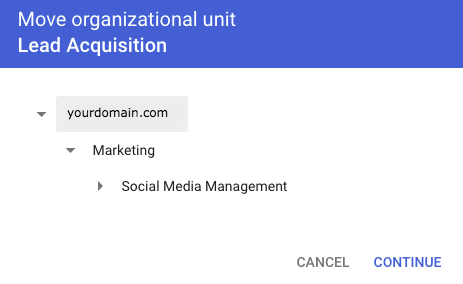 Move Organizational Unit