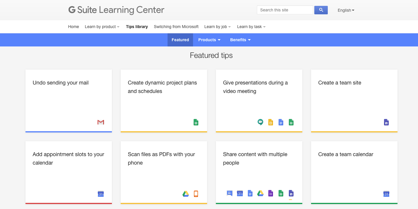 G Suite Tips Library