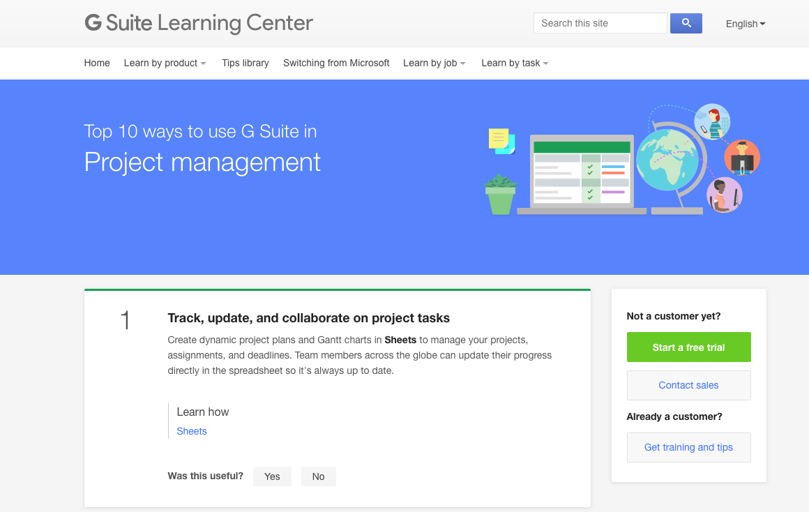 G Suite Project Management