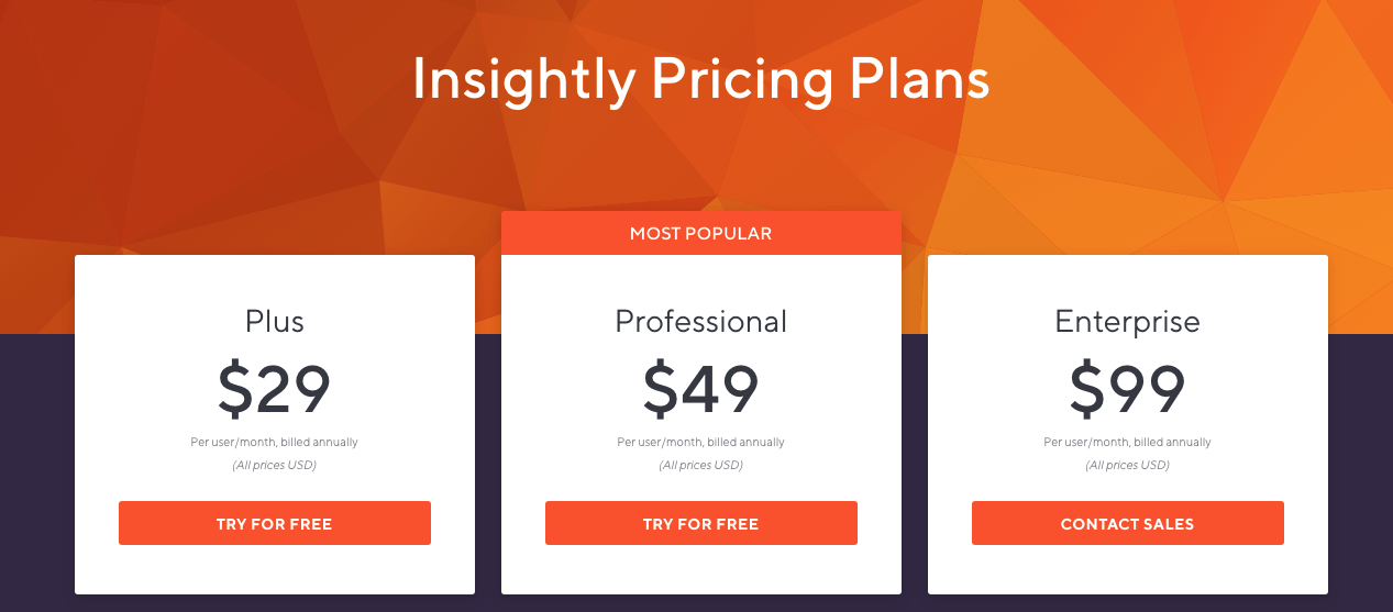 Insightly pricing