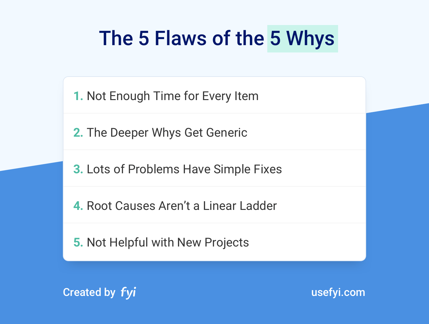 5 Flaws of the 5 Whys