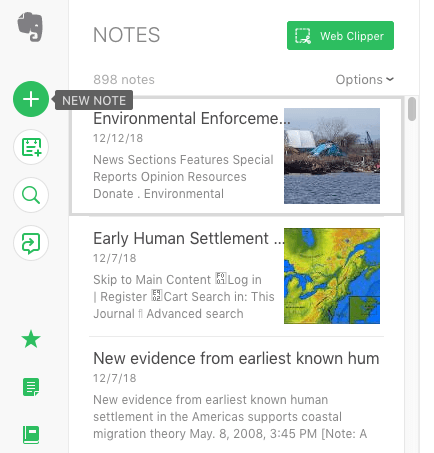 Evernote Desktop Notetaking