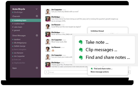 Evernote Slack Integration