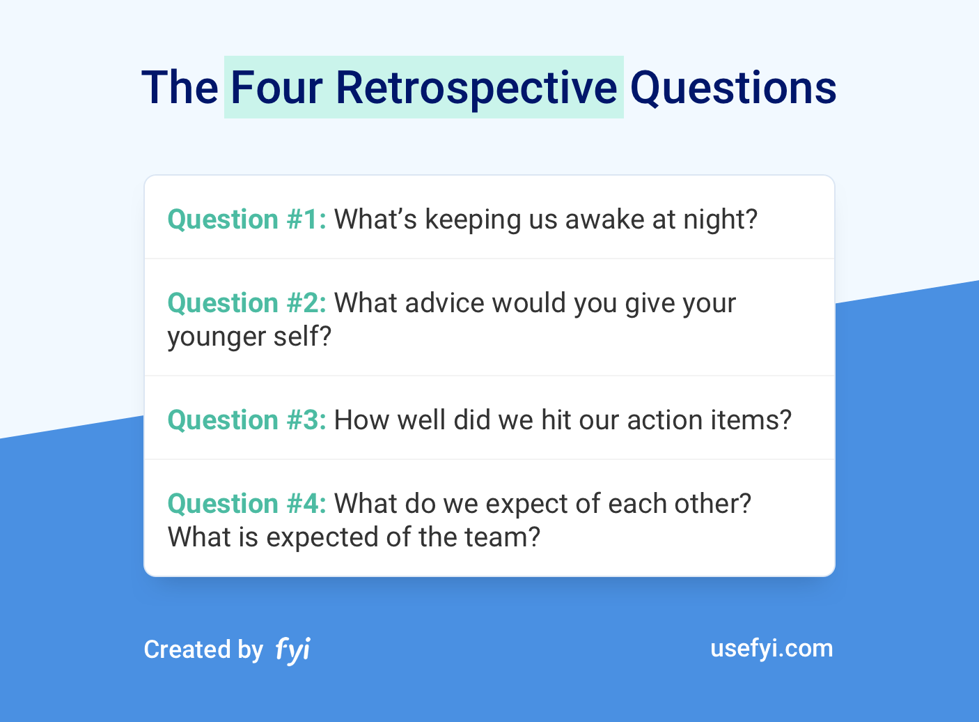 retrospective questions agile