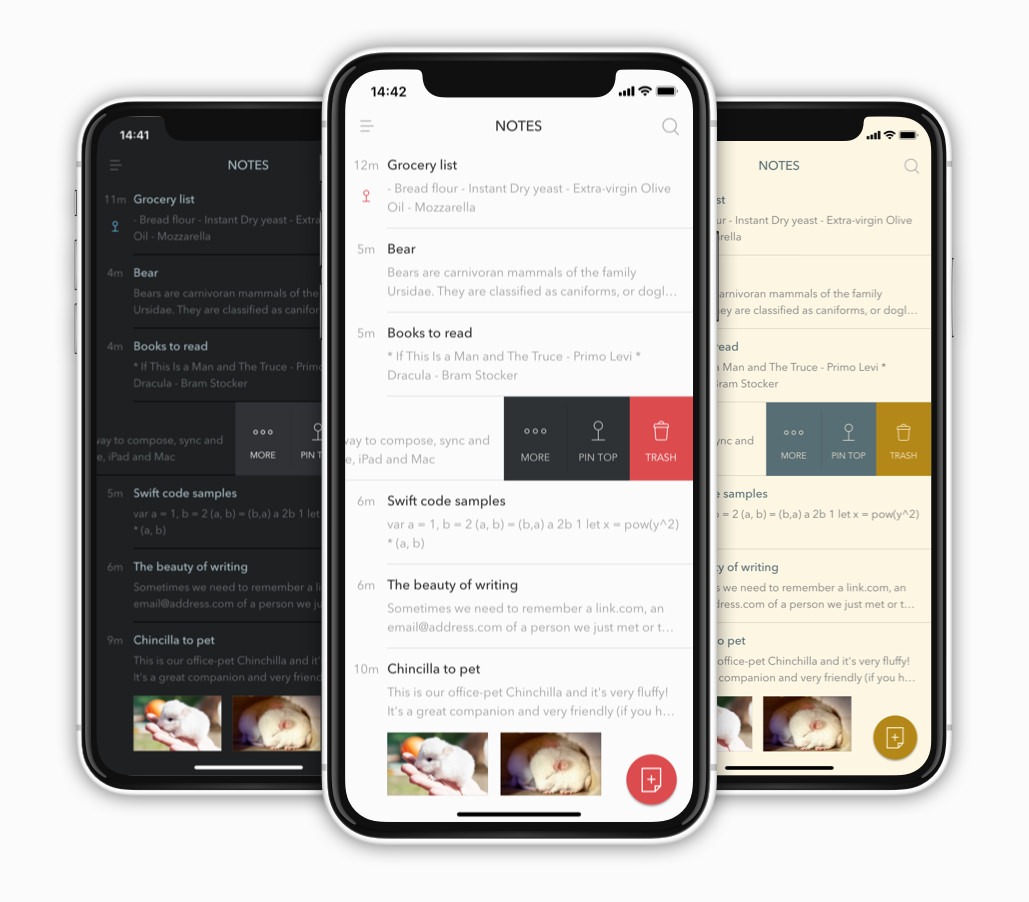 Bear iOS App Interface