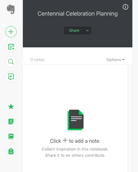 Evernote Desktop Create New Note