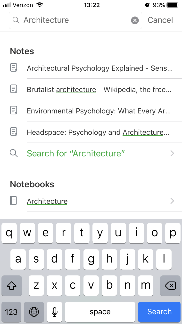 launchbar evernote search support