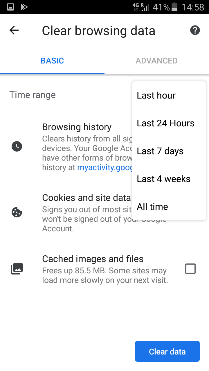 google chrome history by date