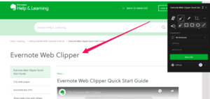 Web Clipper Arrow