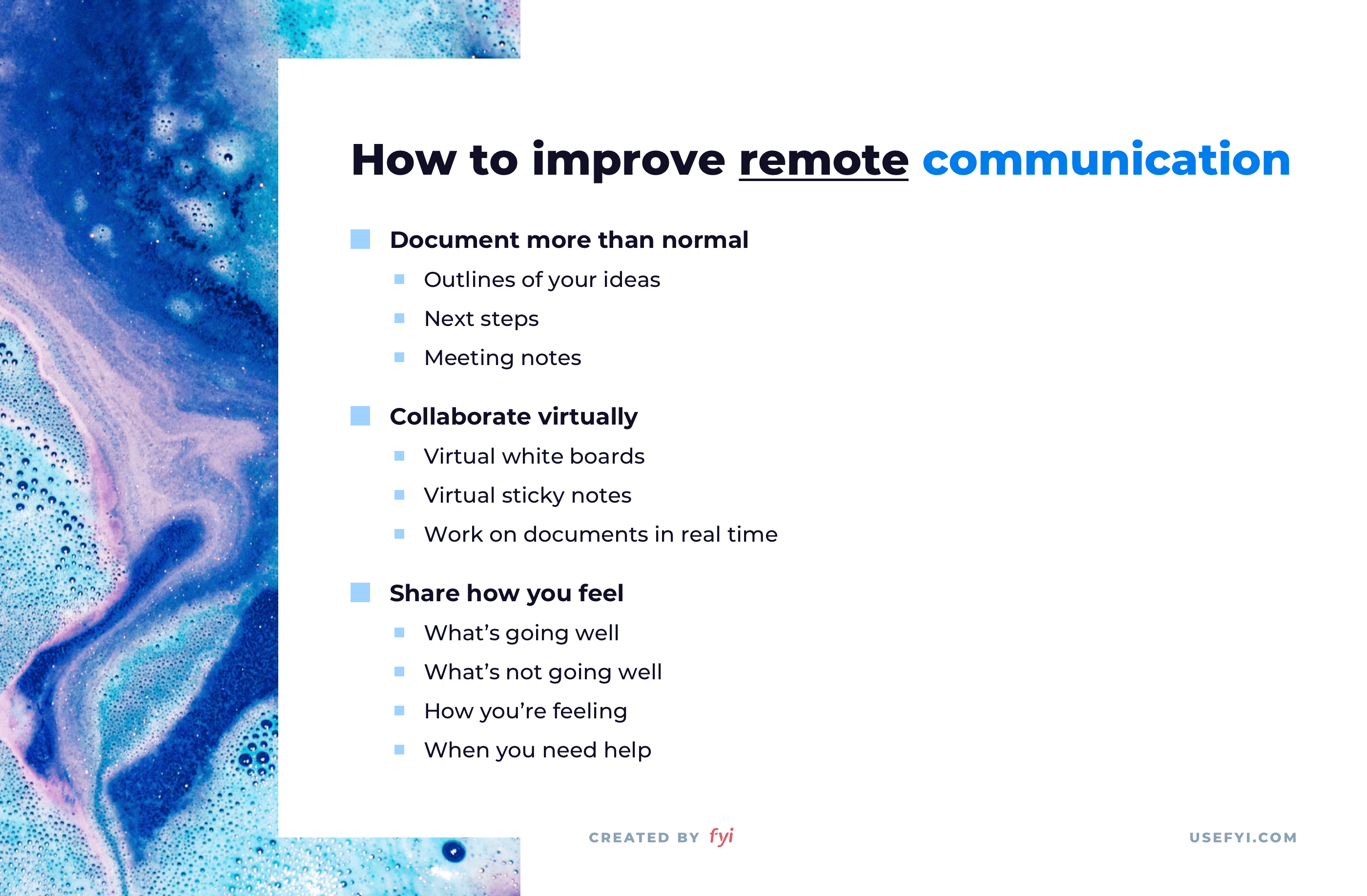 improve remote communication