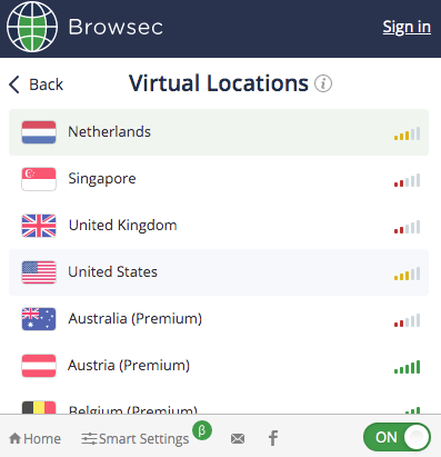 browsec premium for chrome