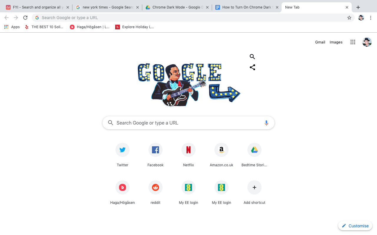 google chrome for macbook dark mode