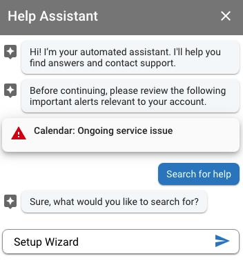 G Suite Help Assistant Setup Wizard