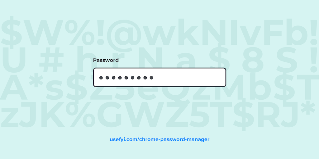 Chrome password manager