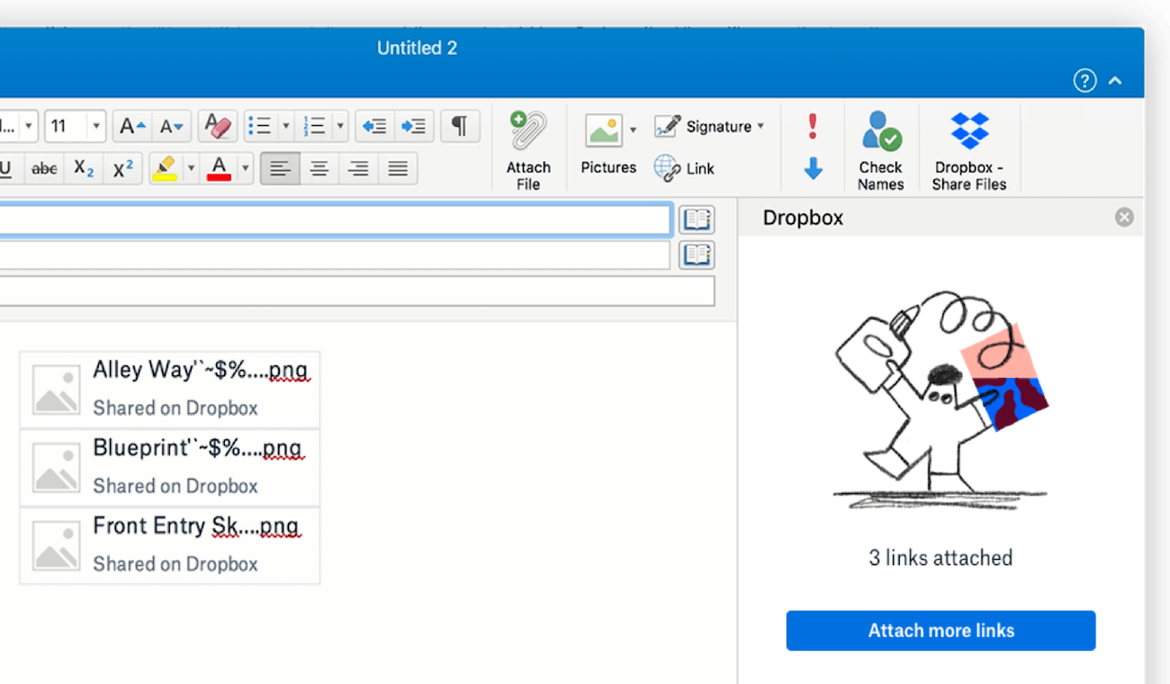 Dropbox Paper Microsoft Outlook Integration