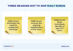 three reasons not to skip daily scrum