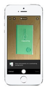 evernote android scan business card