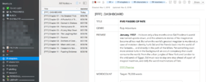 evernote novel outline notebook structure