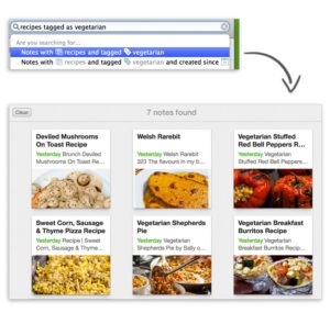 evernote recipes screenshot