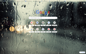 chrome raindrops theme screenshot