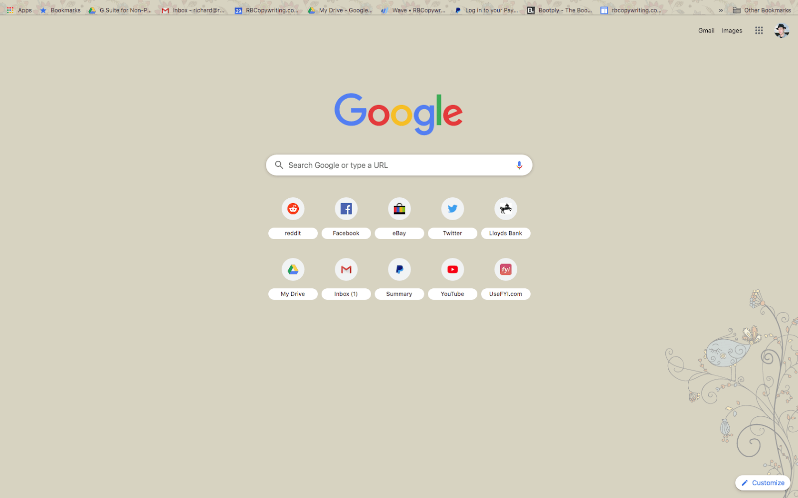 chrome doink theme screenshot