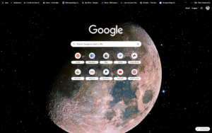 chrome real moon theme screenshot