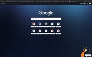 chrome steam powered theme screenshot