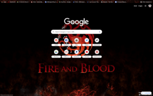 chrome game of thrones theme screenshot