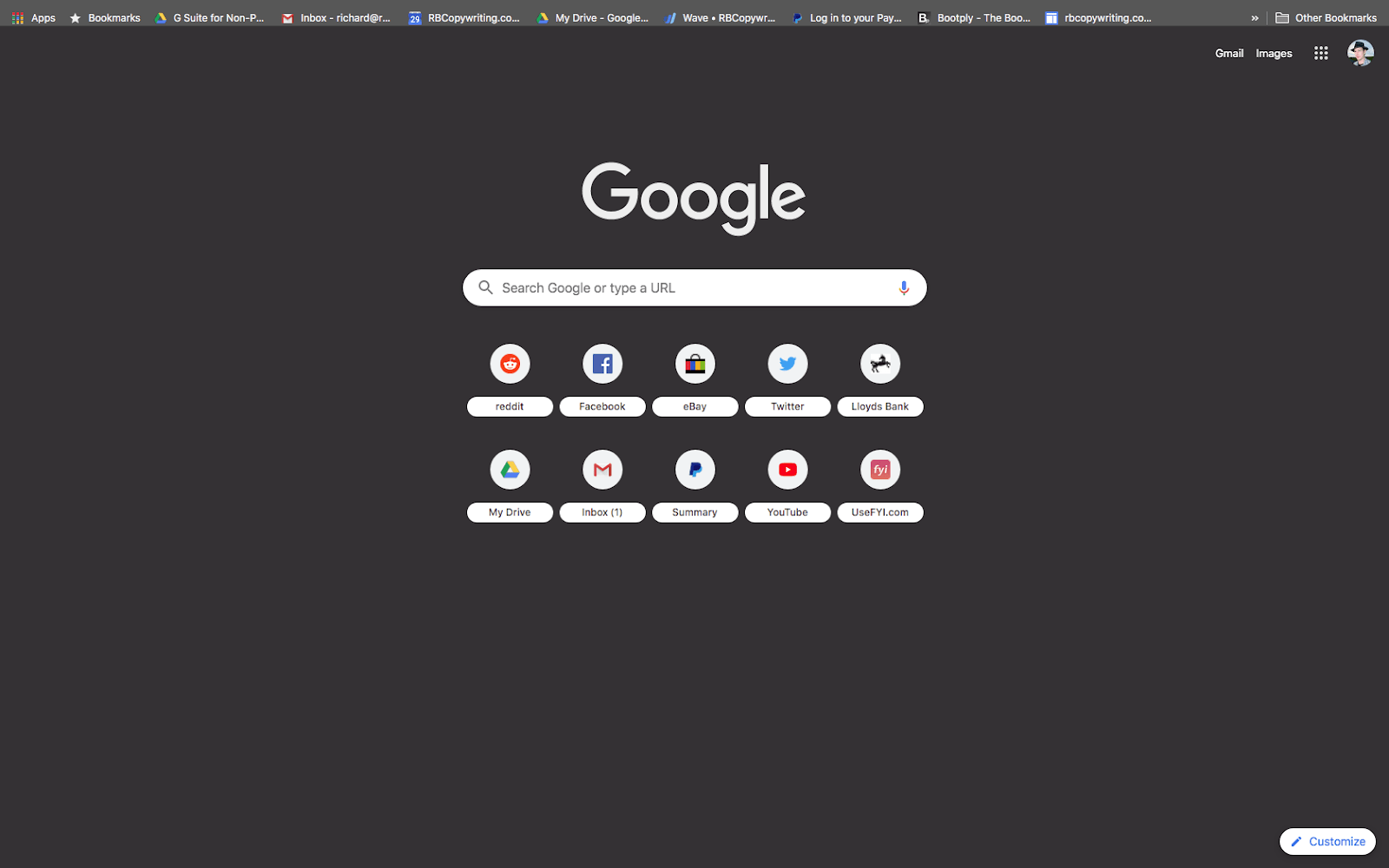 chrome address bar black windows 10