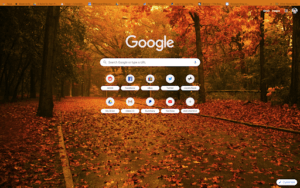 chrome amber autumn theme screenshot