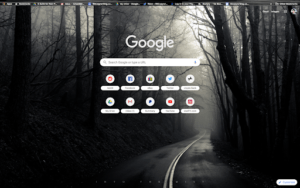 chrome into the mist theme screenshot