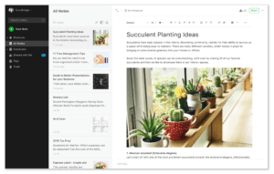 evernote homepage screenshot