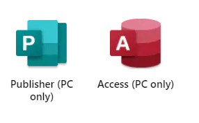 office 365 app icons