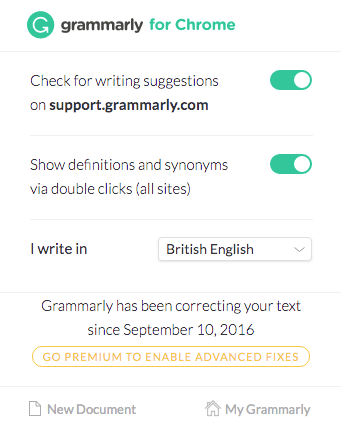 how to undo on grammarly