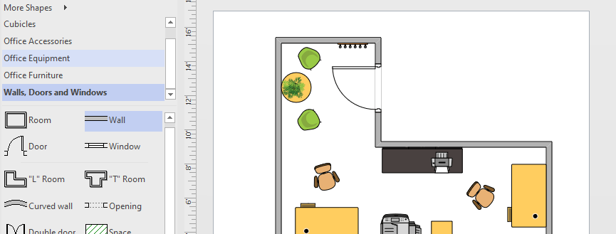 screenshot visio shapes feature