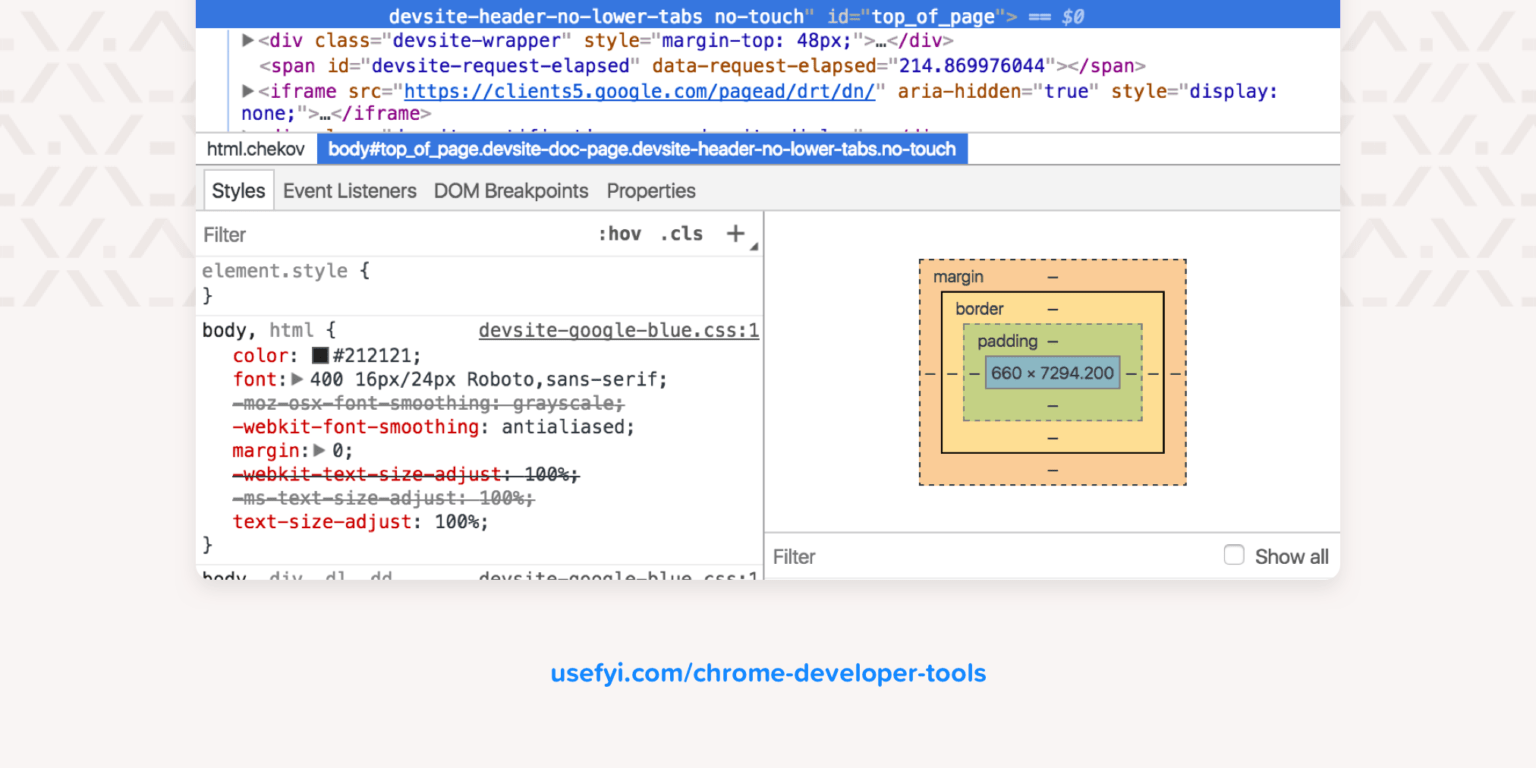 use chrome developer tools tovideo from vimeo