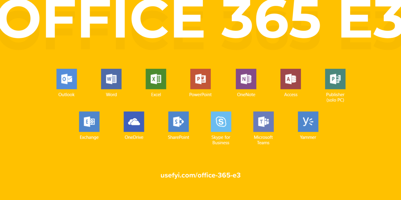 what does office 365 e3 include