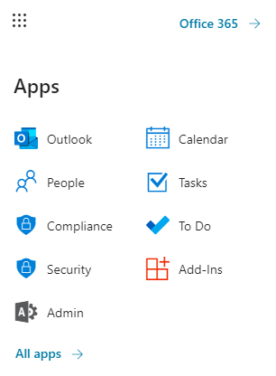 office 365 App Launcher