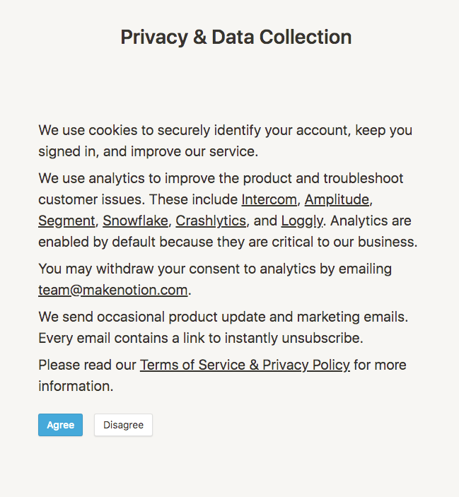 notion privacy statement