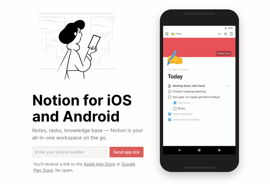 Work on the go with Notion for iOS & Android