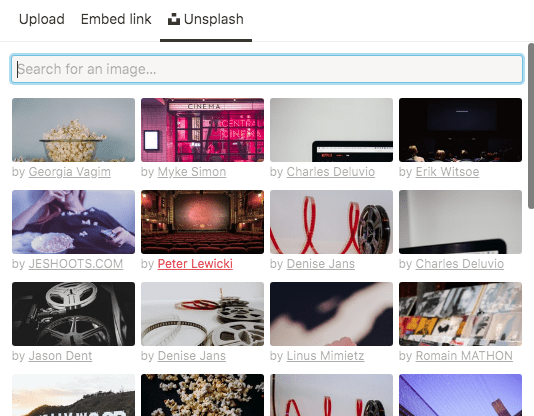 notion unsplash integration