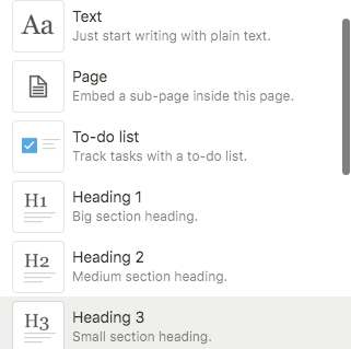 notion text formatting