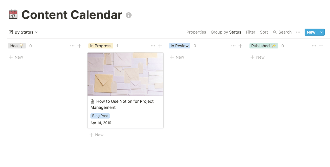 notion content calendar template