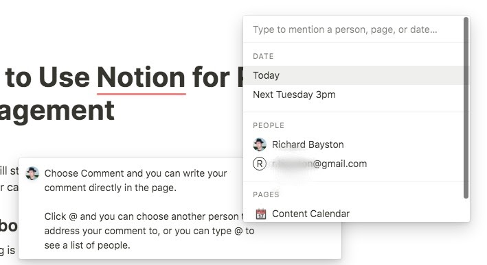 notion tagging option